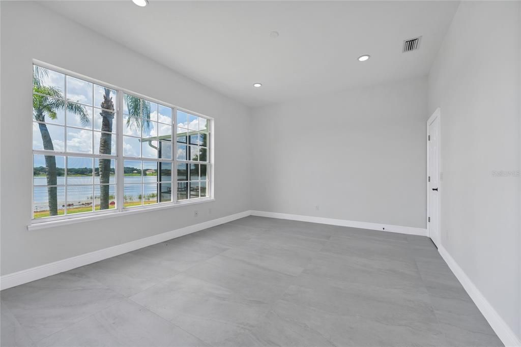 Empty room, Interior, Recessed Lighting, Water
