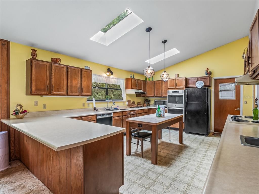 Interior, Kitchen, Pendant Lights, Stainless Steel Appliances