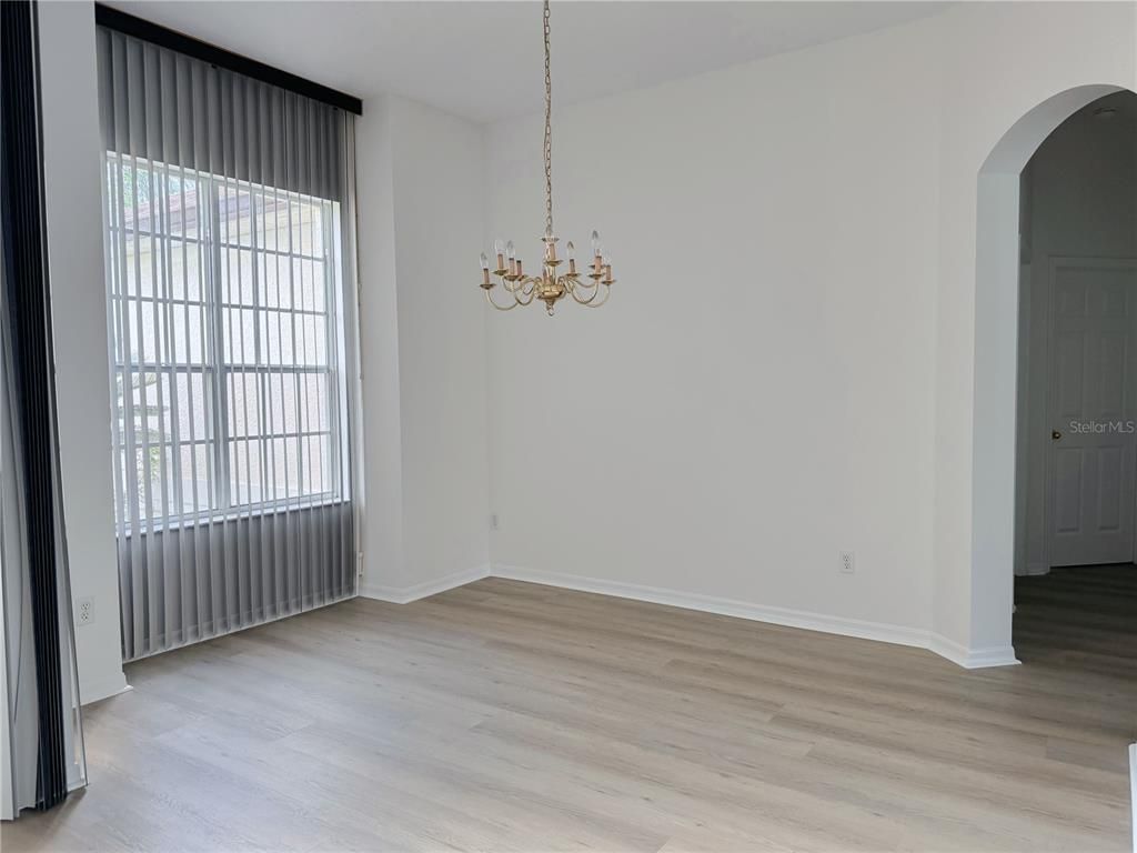 Chandelier, Empty room, Interior, Wood Texture Flooring