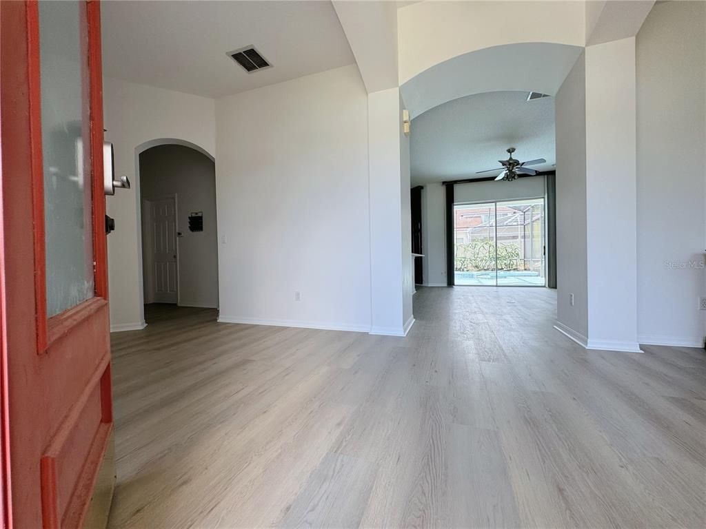 Empty room, Interior, Wood Texture Flooring