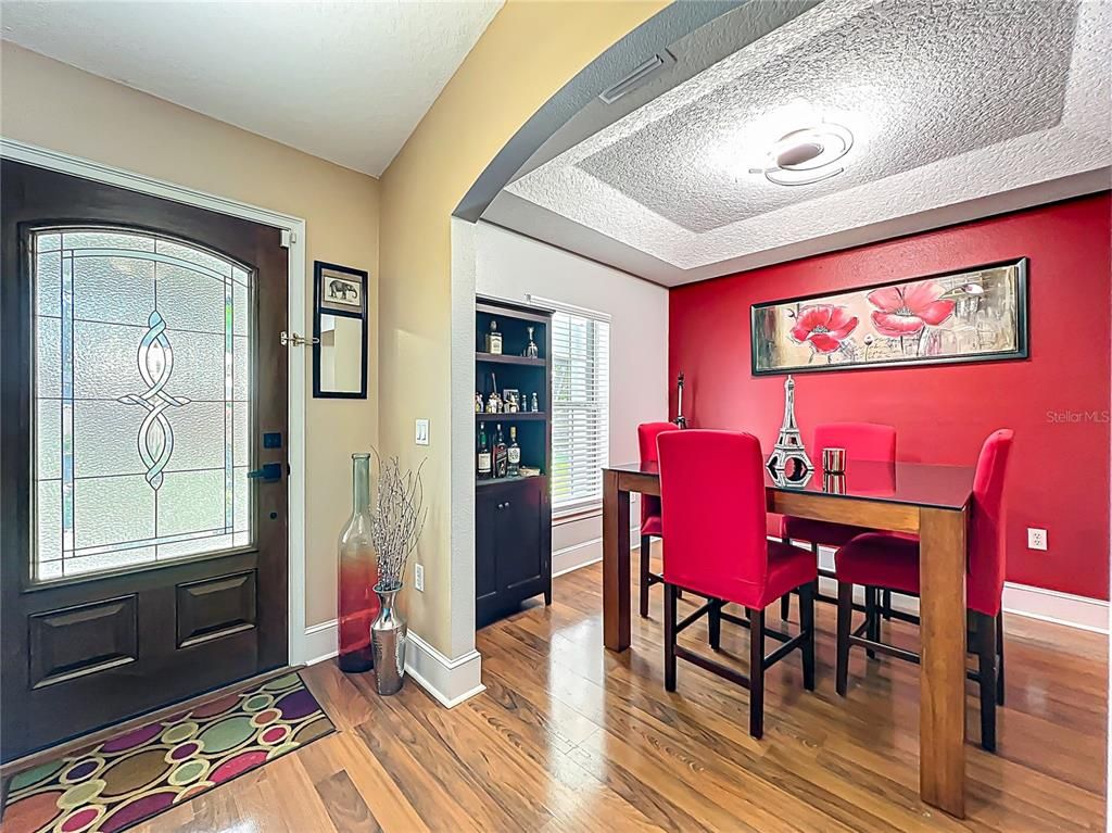 Dining room, Interior, Wood Texture Flooring