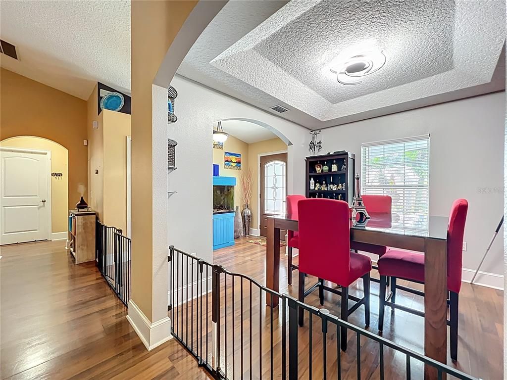 Dining room, Interior, Wood Texture Flooring