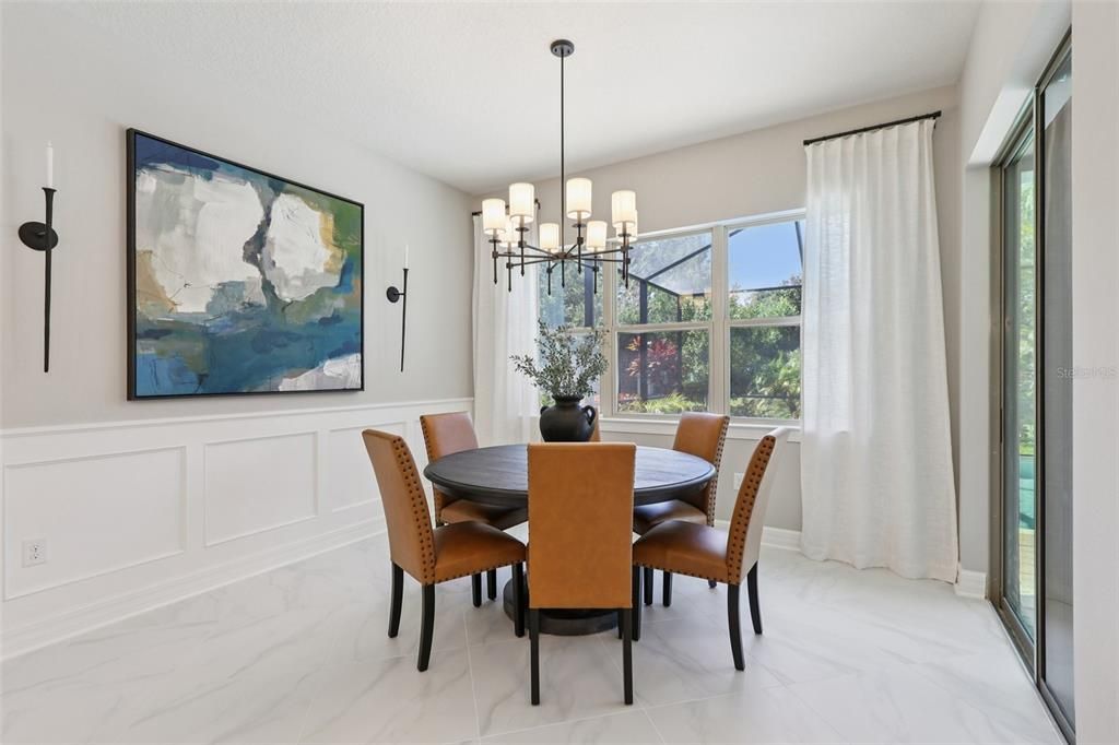 Chandelier, Dining room, Interior, Marble, Pendant Lights