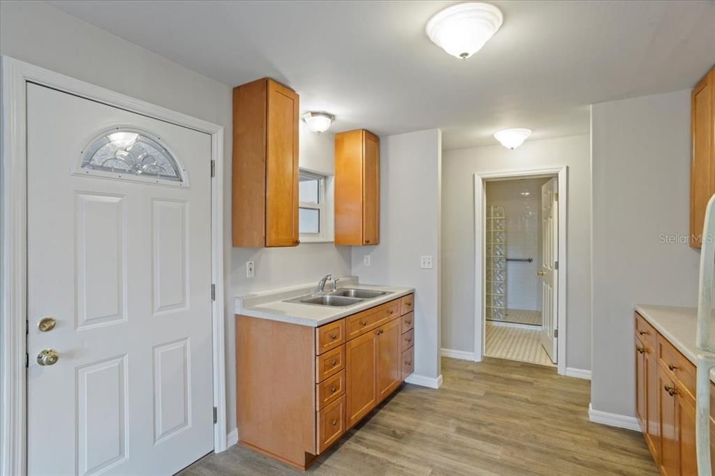 Bathroom, Interior, Wood Texture Flooring