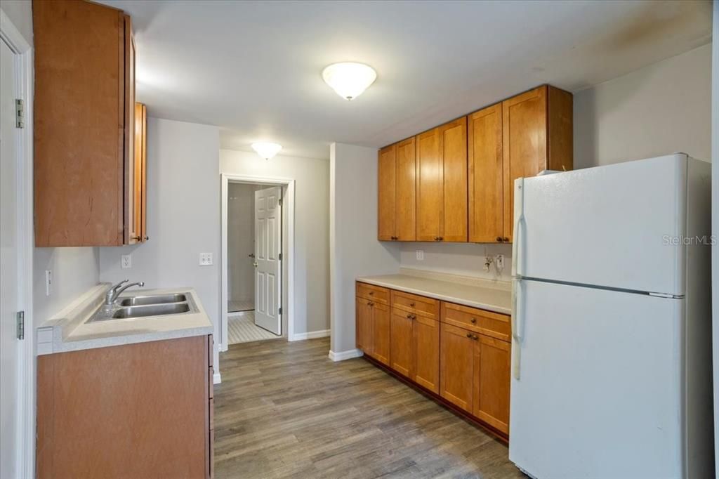 Interior, Kitchen, Wood Texture Flooring