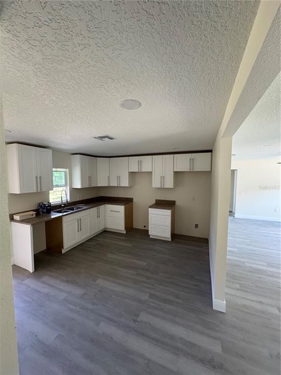 Empty room, Interior, Kitchen, Wood Texture Flooring