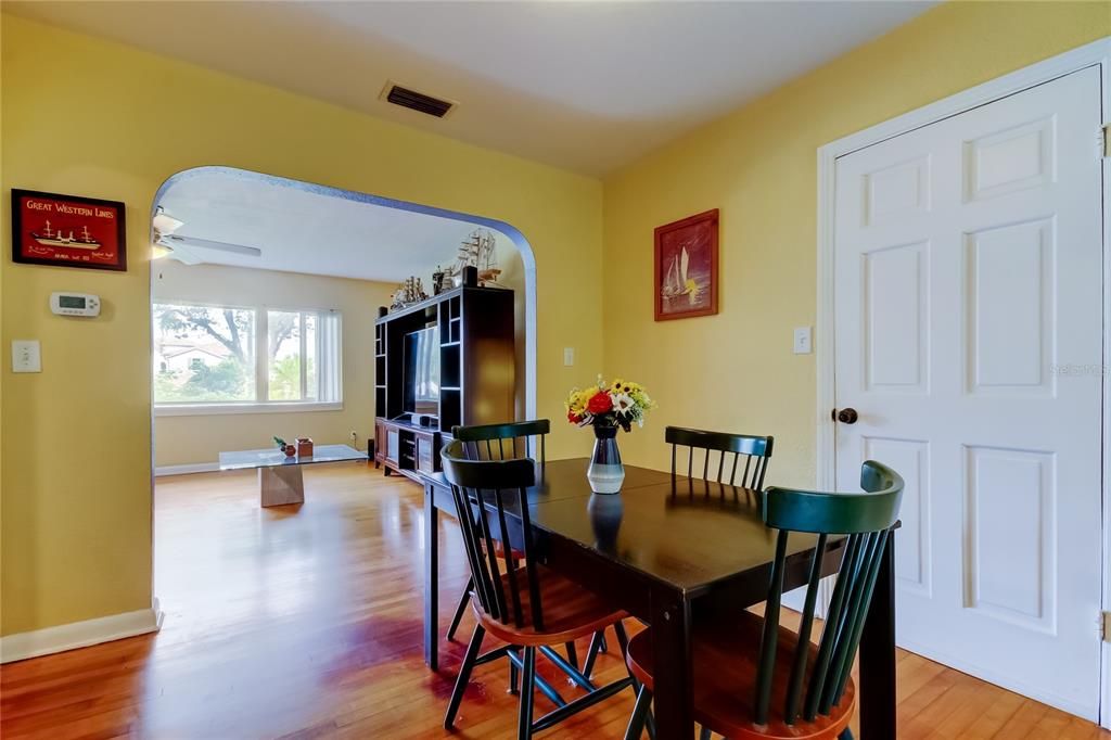 Dining room, Interior, Wood Texture Flooring