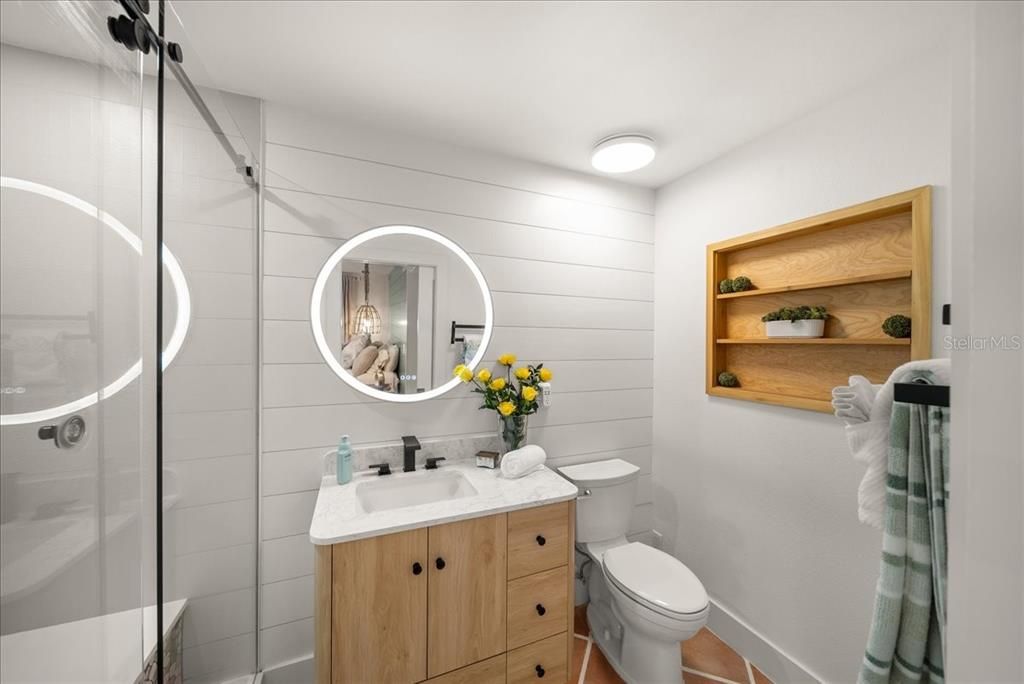 Bathroom, Glass Shower, Interior