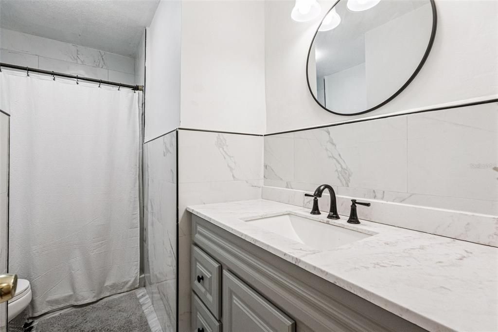 Bathroom, Interior, Marble Walls