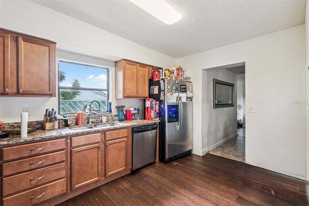 Interior, Kitchen, Water, Wood Texture Flooring