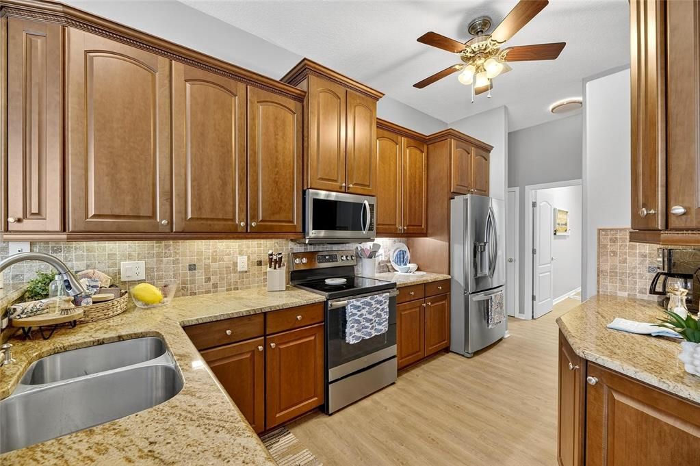 Interior, Kitchen, Wood Texture Flooring