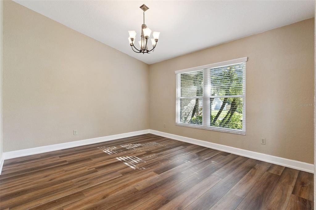 Chandelier, Empty room, Interior, Wood Texture Flooring