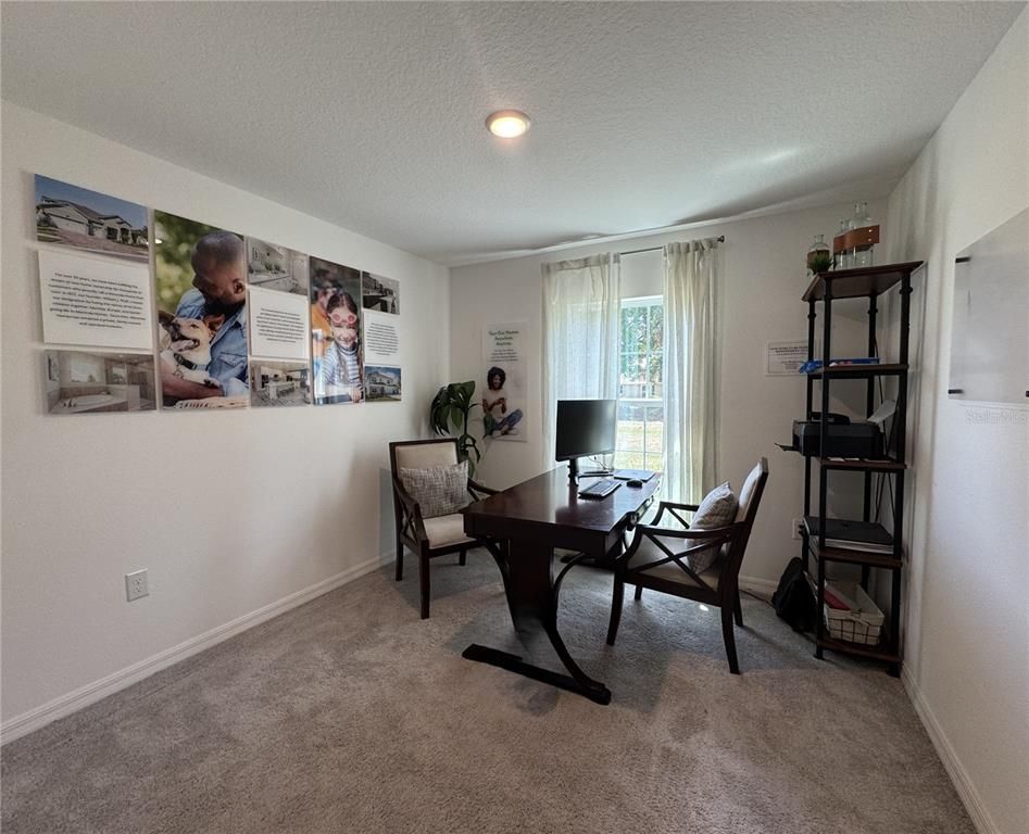 Home Office, Interior, Recessed Lighting