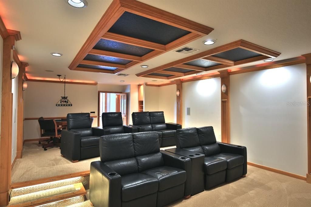 Home Theatre Room, Interior, Recessed Lighting, Theatre Room