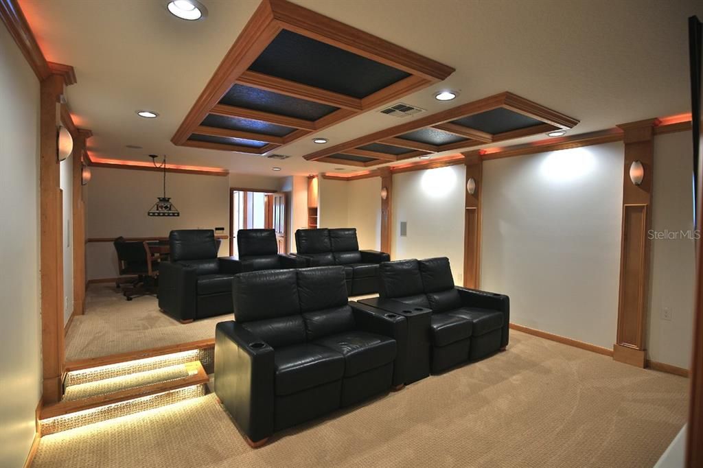 Home Theatre Room, Interior, Recessed Lighting, Theatre Room
