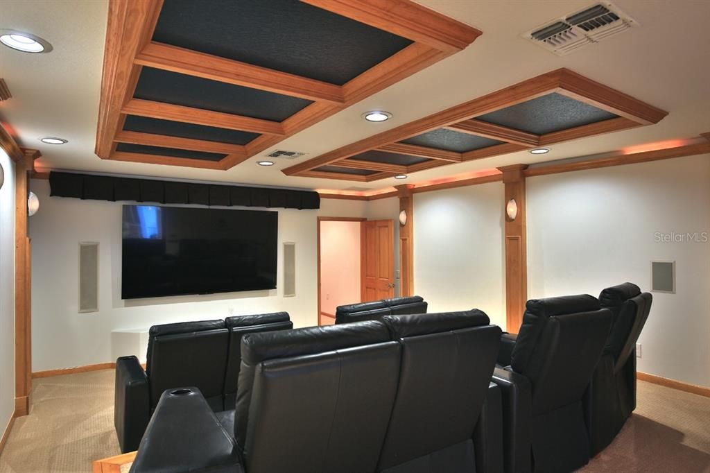 Home Theatre Room, Interior, Projection Screen, Recessed Lighting, Theatre Room