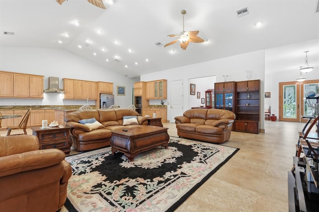 Interior, Kitchen, Living room, Pendant Lights, Recessed Lighting