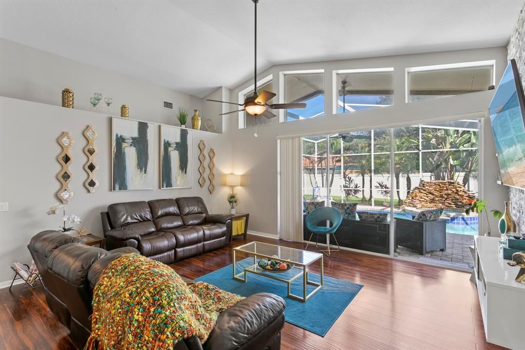 Interior, Living room, Sun Room, Wood Texture Flooring