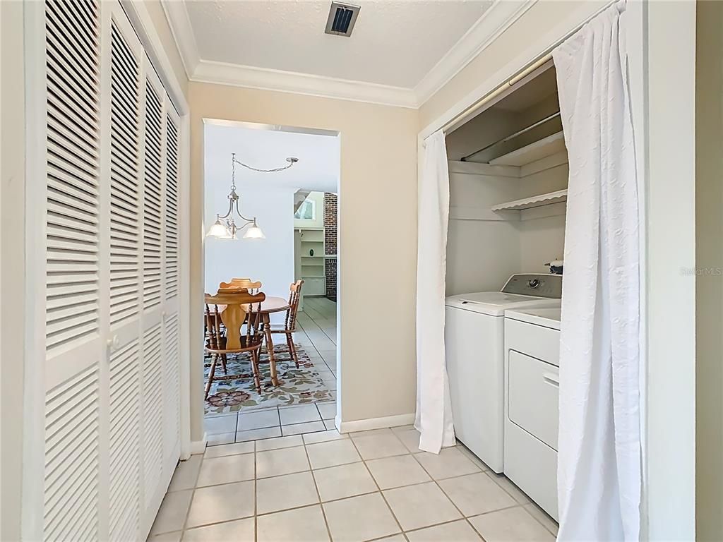 Dining room, Interior, Pendant Lights, Utility Closets, Washer