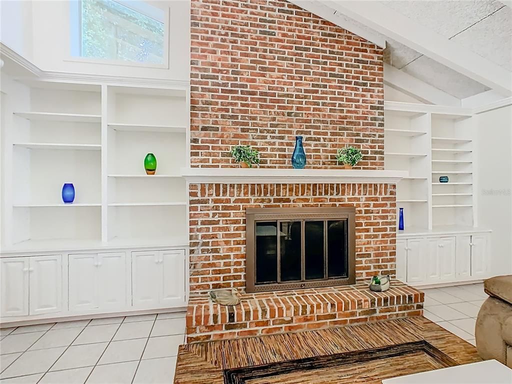 Fireplace, Interior, Stone Walls