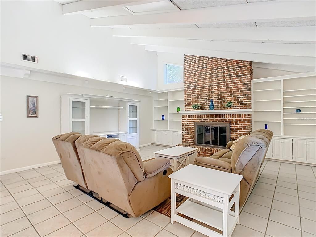 Fireplace, Interior, Living room, Stone Walls