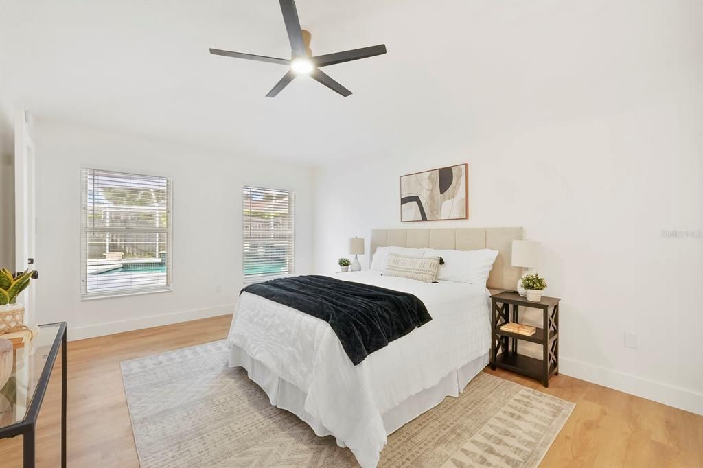 Bedroom, Interior, Wood Texture Flooring