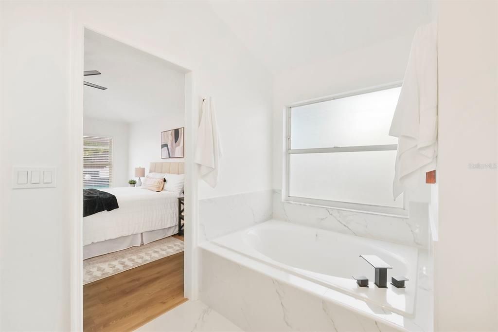 Bathroom, Bedroom, Interior, Marble, Wood Texture Flooring