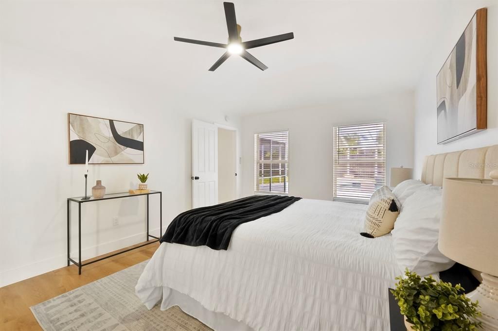 Bedroom, Interior, Wood Texture Flooring