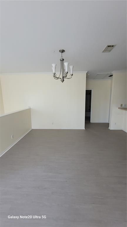 Chandelier, Empty room, Interior