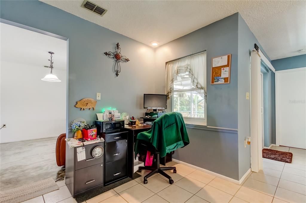 Home Office, Interior, Recessed Lighting