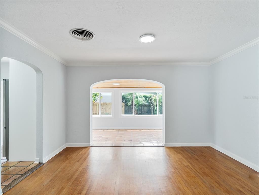 Empty room, Interior, Wood Texture Flooring
