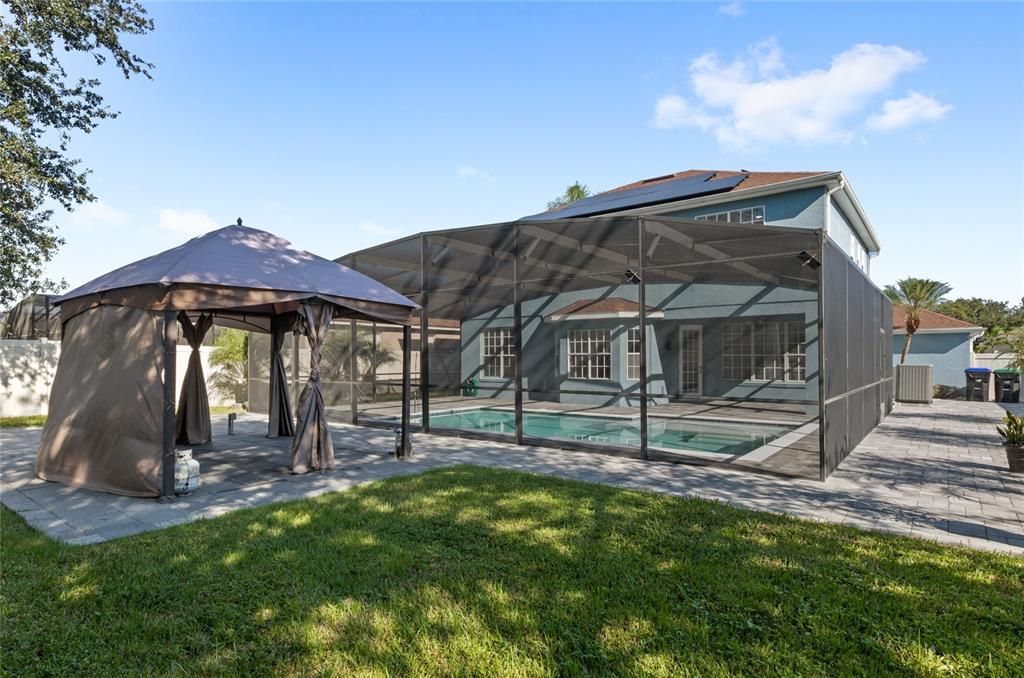 Backyard, Exterior, Hot Tub, Solar Panels