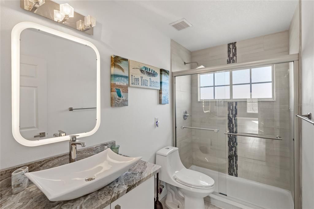 Bathroom, Glass Shower, Interior
