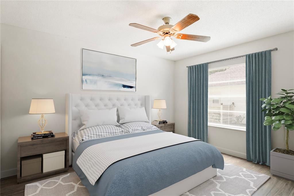 Bedroom, Interior, Wood Texture Flooring