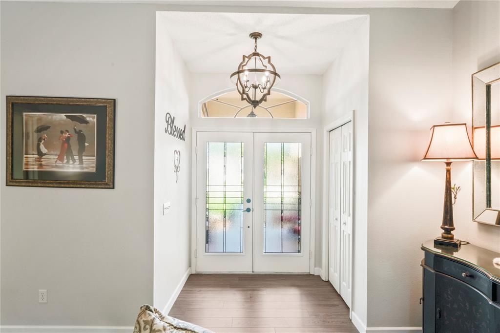 Chandelier, Interior, Pendant Lights, Wood Texture Flooring