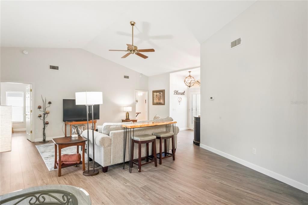 Chandelier, Interior, Living room, Wood Texture Flooring