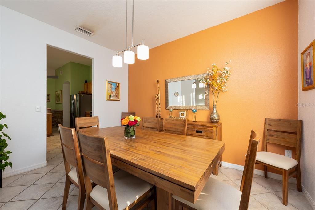 Dining room, Interior, Pendant Lights