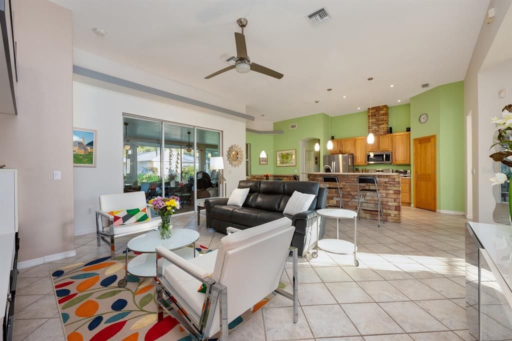 Interior, Kitchen, Living room, Recessed Lighting, Stainless Steel Appliances