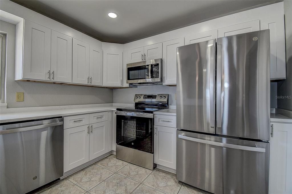 Interior, Kitchen, Recessed Lighting, Stainless Steel Appliances
