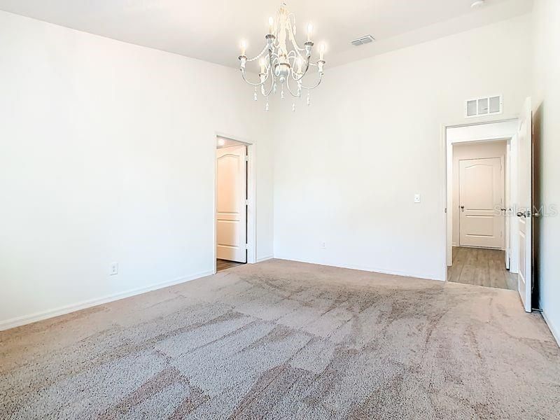 Chandelier, Empty room, Interior