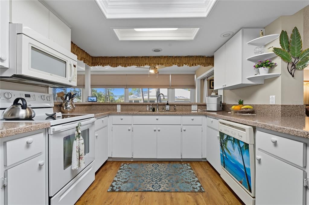 Interior, Kitchen, Wood Texture Flooring