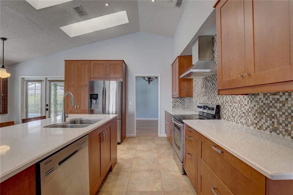 Interior, Kitchen, Pendant Lights, Stainless Steel Appliances