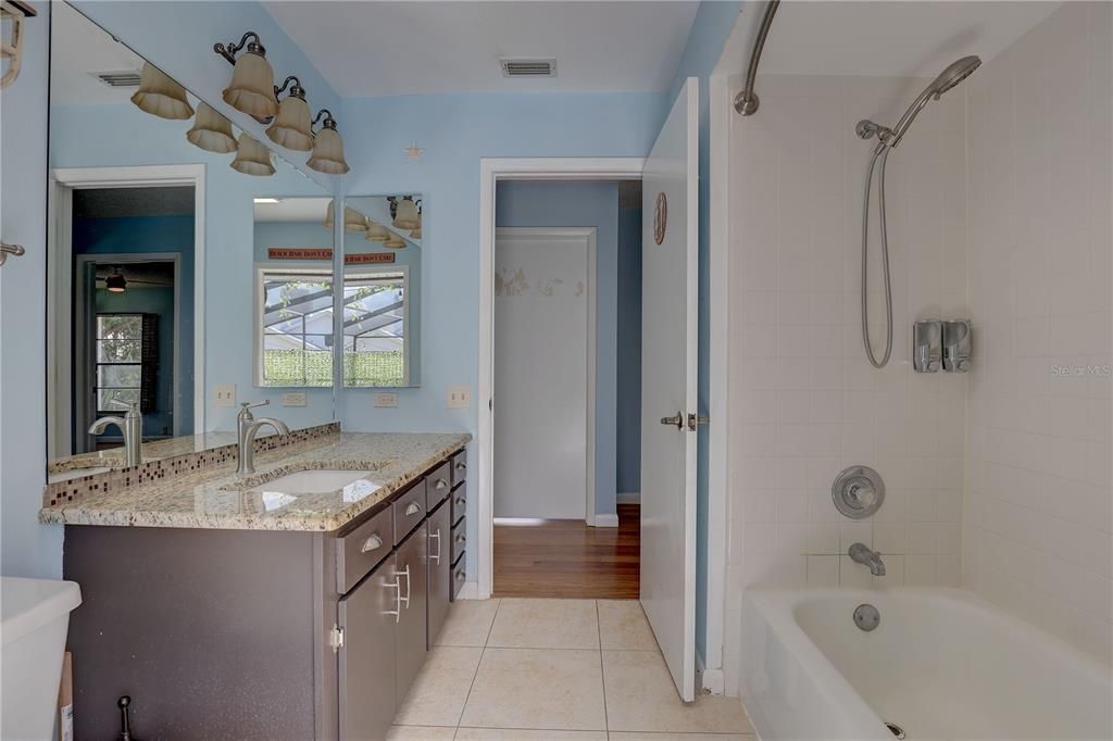 Bathroom, Dual Sink Vanities, Interior, Wood Texture Flooring