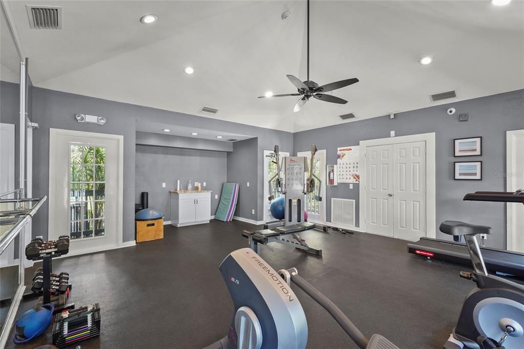 Fitness Equipment, Interior, Recessed Lighting