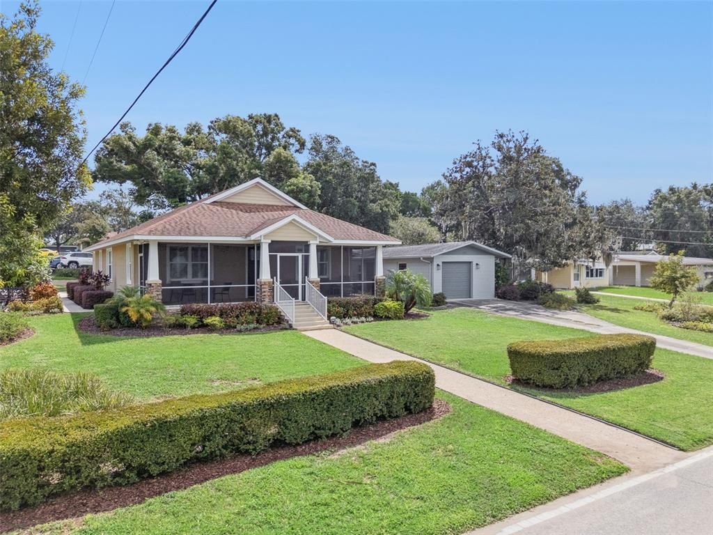 Attached, Backyard, Detached Garage, Exterior, Facade, Ranch