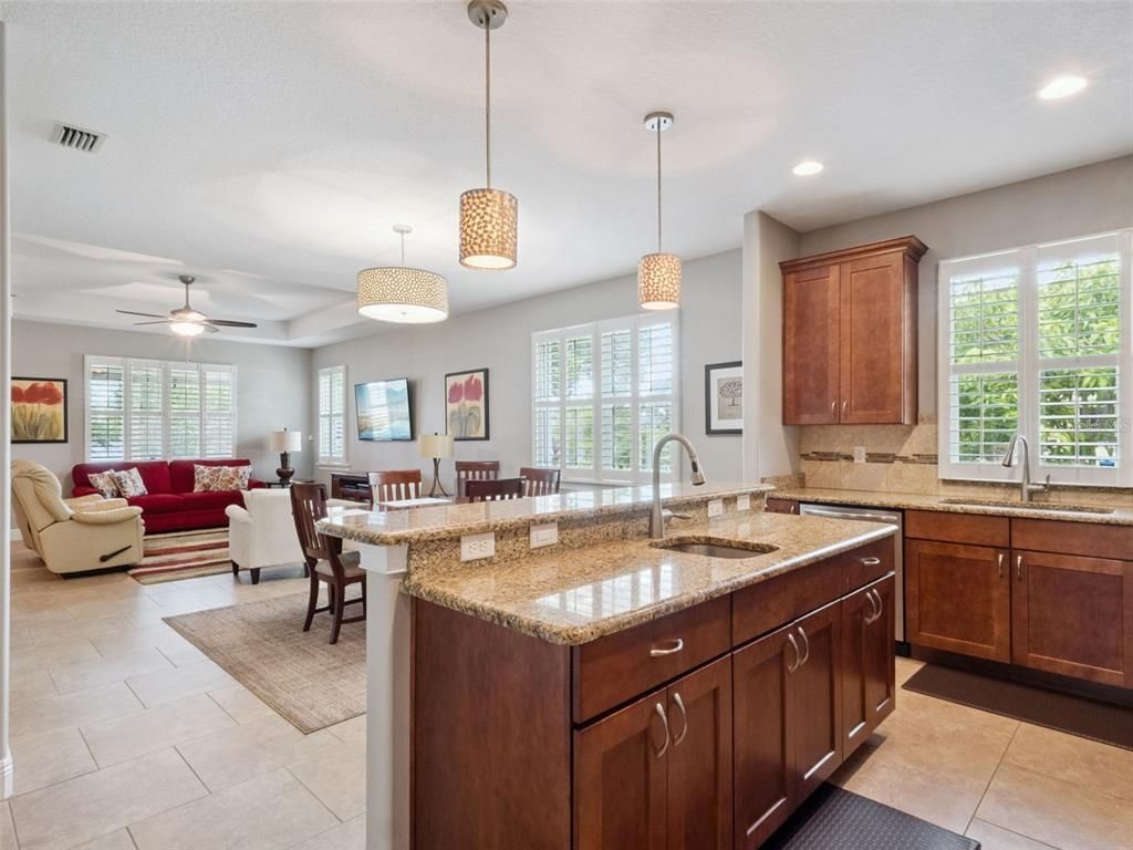 Dining room, Interior, Kitchen, Living room, Pendant Lights, Recessed Lighting