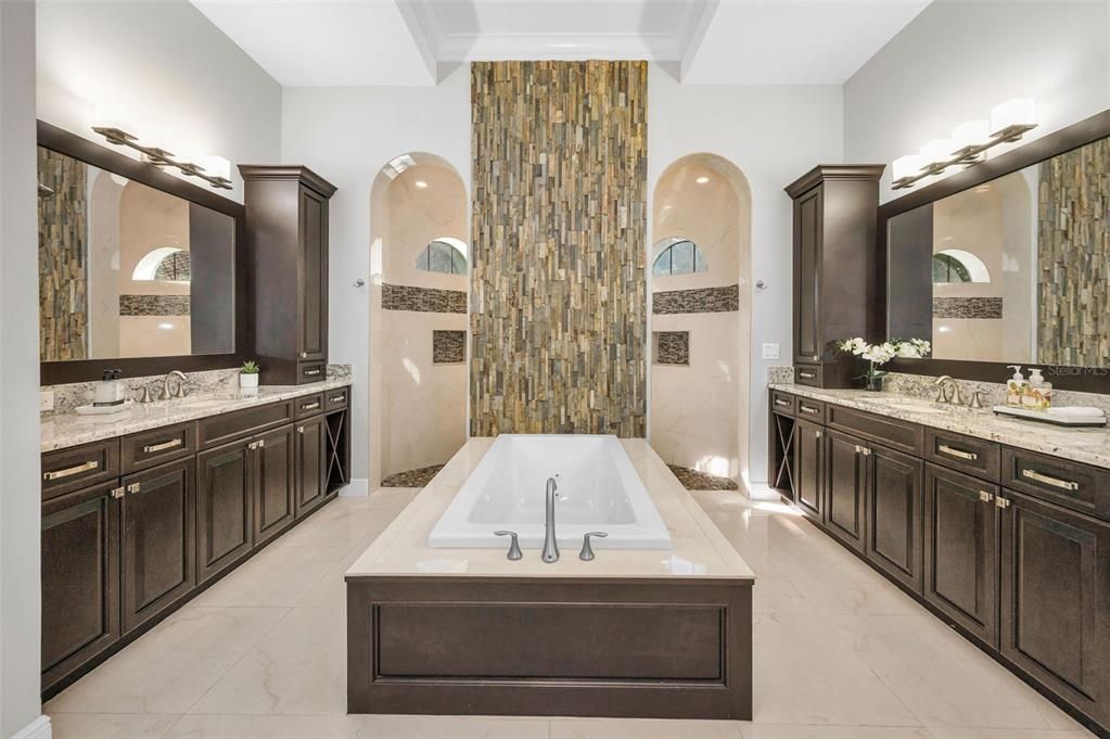 Bathroom, Dual Sink Vanities, Interior, Marble