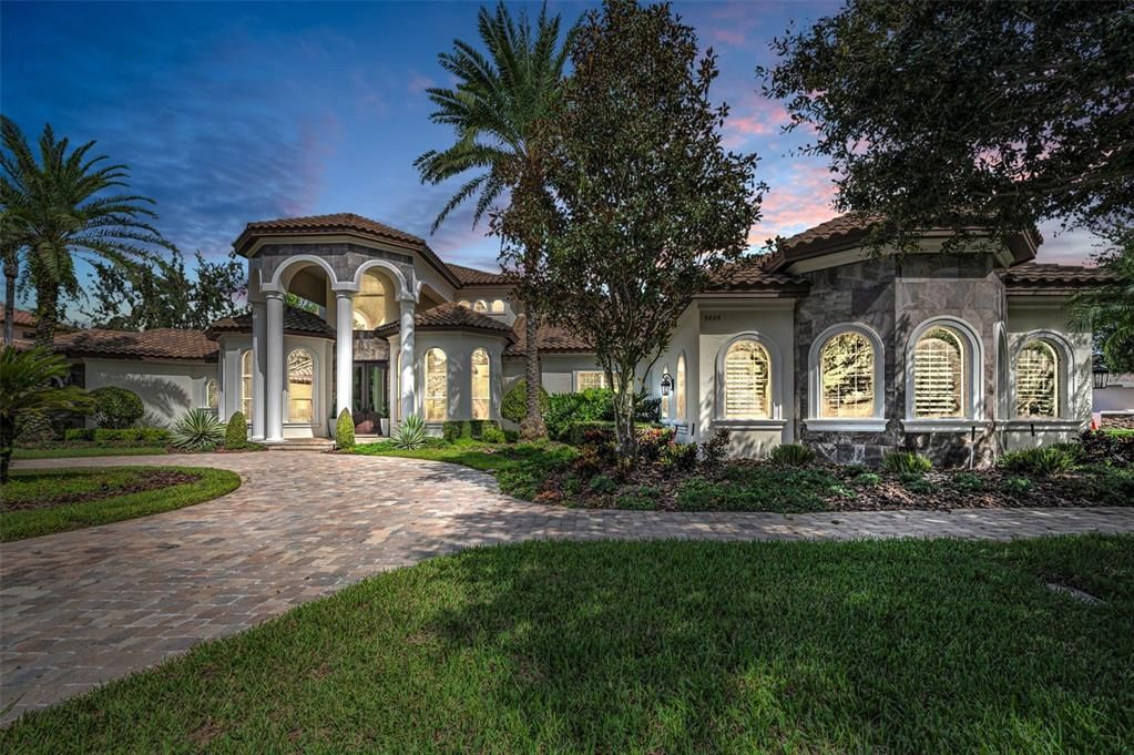 Backyard, Exterior, Facade, Mediterranean