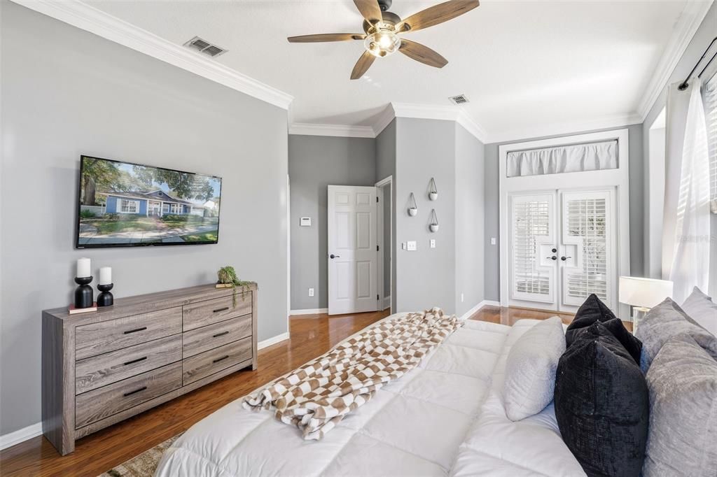 Bedroom, Interior, Wood Texture Flooring