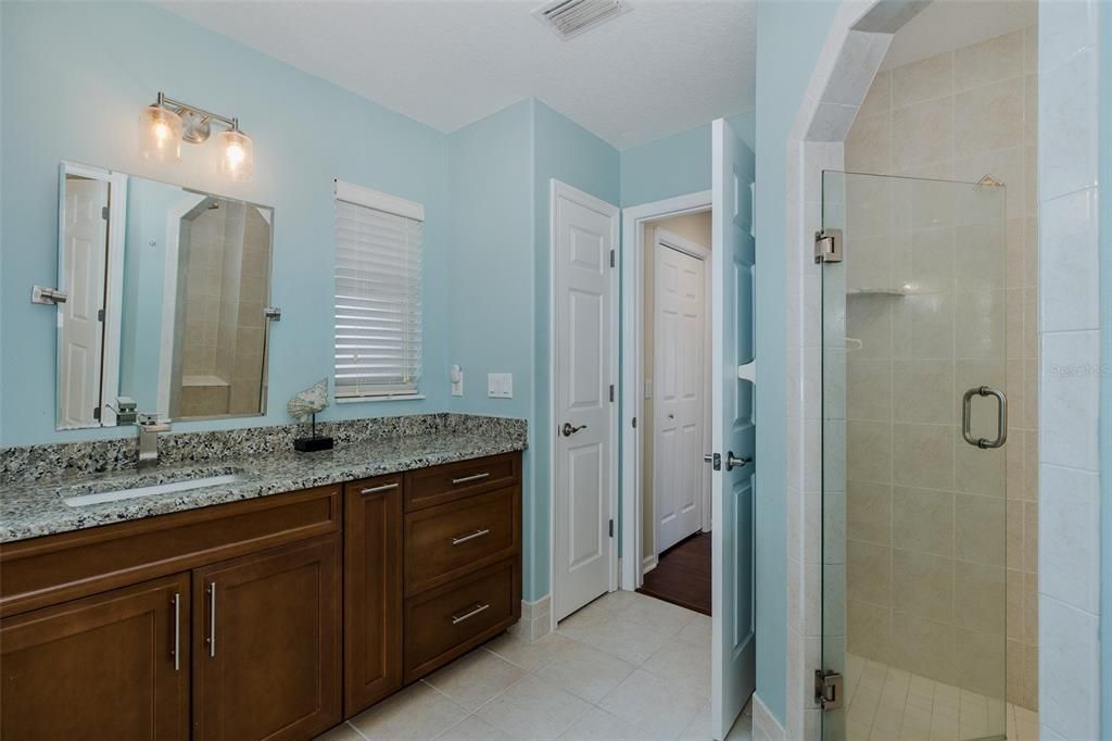 Bathroom, Dual Sink Vanities, Glass Shower, Interior